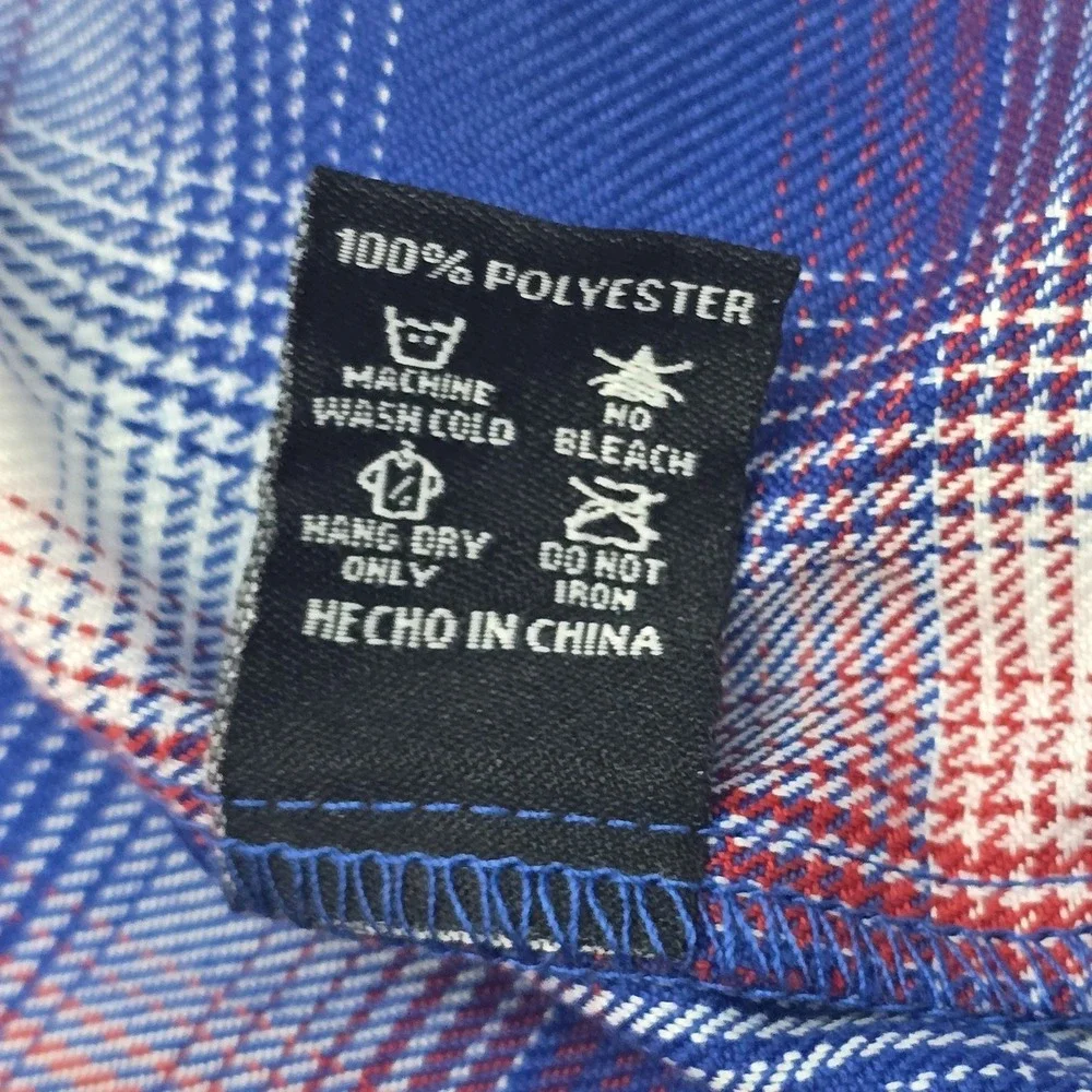 Dixon Flannel Company Glory Long Sleeve Flannel Red White Blue Mens Size 4XL - Picture 8 of 15